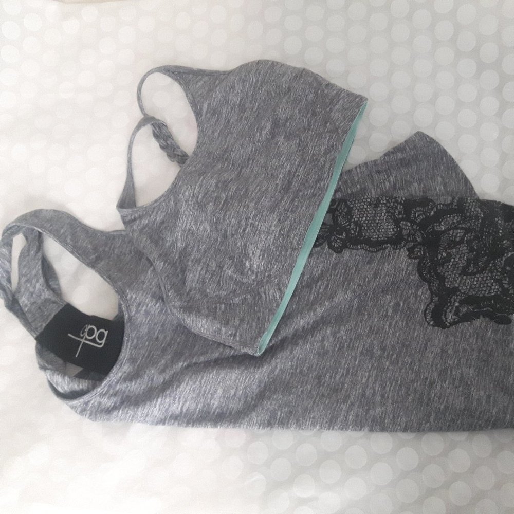 Yoga top and matching sports bra